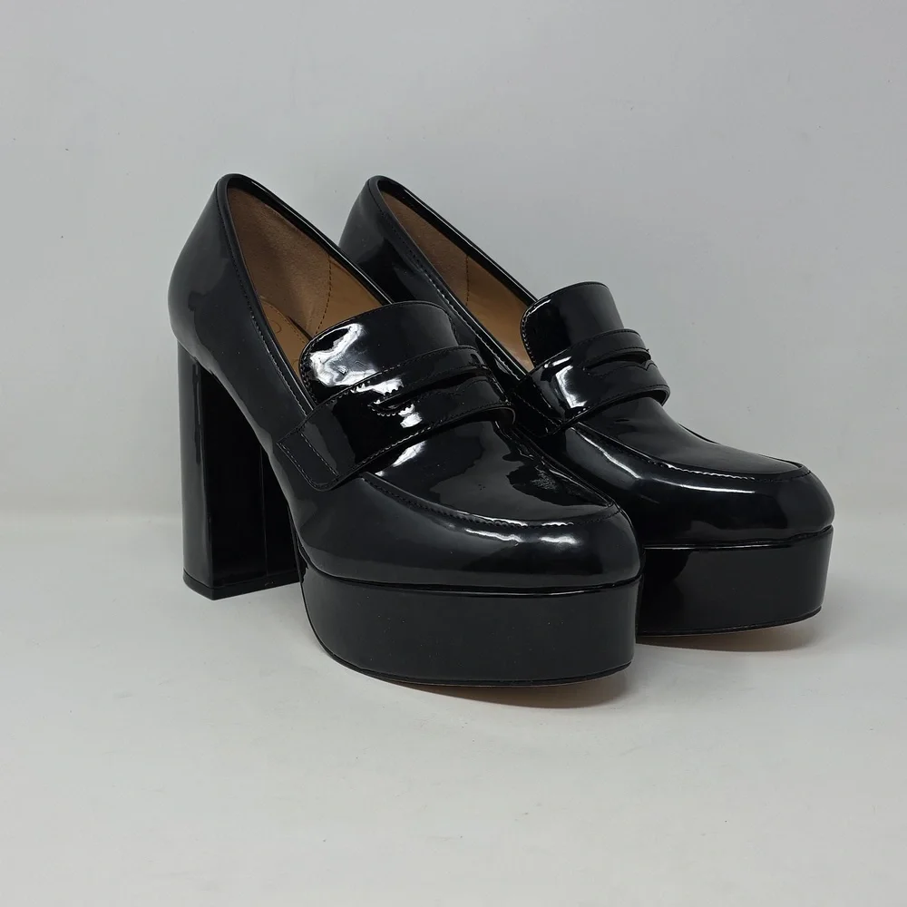 Jessica Simpson Black Patent Platform Heels Size 10